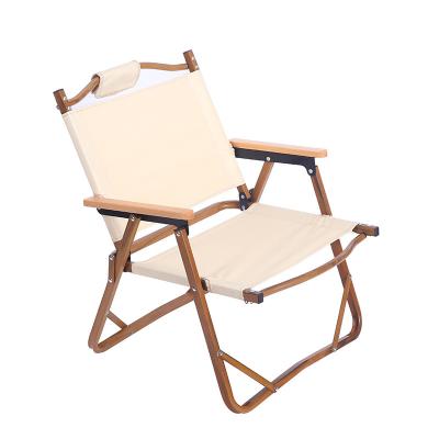 China Wood Grain Kermit Chair Camping Fishing Chair of Foldable Portable Outdoor Folding Chair for sale