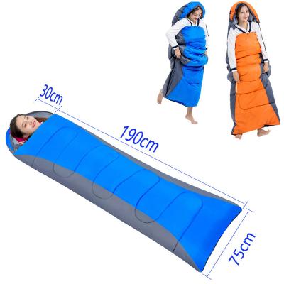 China Outdoor universal splicable single sleeping bag four season travel camping sleeping bag easy carry double for sale