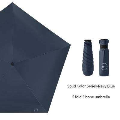 China 2022 Modern Portable Waterproof High Fate Strengthening Design UPF 50+ 5 Times 5K Mini Phone Umbrella Cooling Pocket for sale