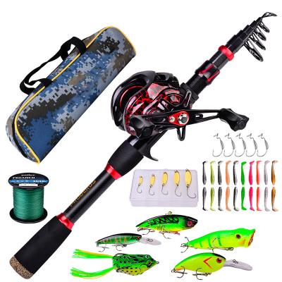 China 2022 Telescopic Deep Carbon Sea Ice Rod Lug Carp Fishing Rod Holders and Full Reel Amazon Combo Kit for sale