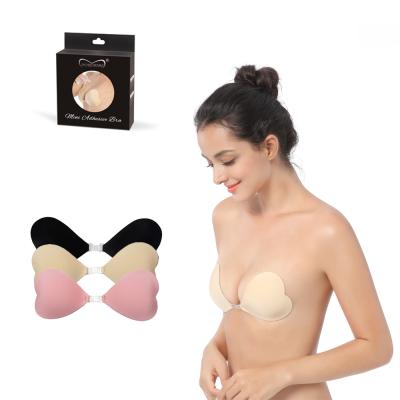 China Wholesale Women's Amazon Strapless Bra Strapless Bra QUICK DRY Adhesive Strapless Sticky Bra for sale