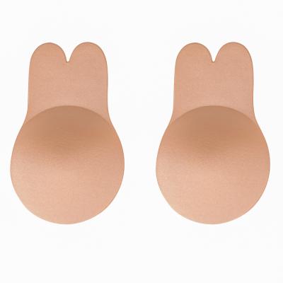 China Reusable Nipple Cover Bunny Ear Silicone Breathable Nipple Cover Women's Adhesive Invisible Cover for sale