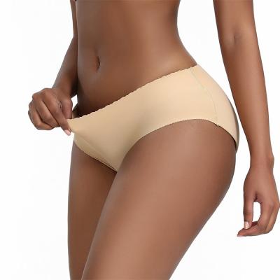 China Women Low Waist QUICK DRY Foam Padded Waist Seamless Hip Lifter Butt Lifter Panties for sale