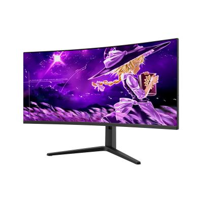 China 144HZ 34 inch gaming monitor 2k 1440p freesync 1ms 144hz R1500 curved gaming monitor for sale