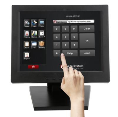 China Factory popular 10 inch display pos touch screen monitor for restaurant projected capacitive touch screen for sale