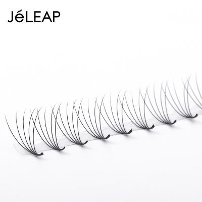 China Natural Professional Long Volume Premade Eyelashes 5D 0.10 Long Pointed Base Tapered Fans 8-18mm Lashes Extensions Making for sale