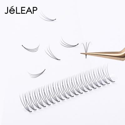 China Long Long Natural Tapered Low Pointed Curl 12mm Volume Fan Eyelash Extension Dual Density 3D 0.10 C cc D Shaft 8-18mm for sale