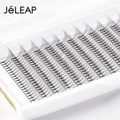 China Long natural stretching new Korean handmade pbt pre made 3d 4d 5d 10d 0.07 0.10 D 12mm eyelash extensions premade russian volume fan wick for sale