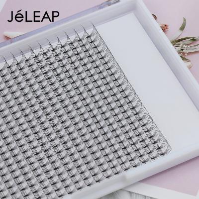 China 4D 5D Big Light Tray 440 Fans Sharp Pointed Thin Tips Heat Glued Volume Premade Fans Lashes Pre Made Fanned Eyelash Extension for sale