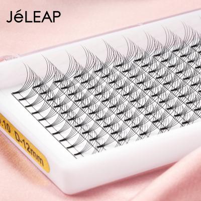 China PBT 3D-12D Natural Handmade Premade Volume Fan 5D 0.10 C 12mm Korean Long Soft Lick Make Pro Fans Make Eyelash Extensions for sale