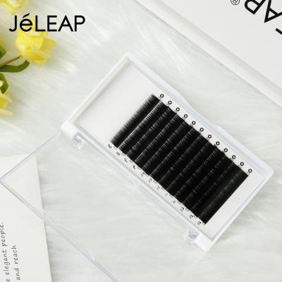 China 0.15 Mix Length 8-12mm Natural Flat Split Tip Lash Trays J Curl Handmade Eyelash Extension From Korea for sale