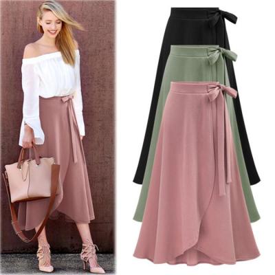 China 2020 New High Split Skirt Women's Skirts Women's Youth Girl Youth Irregular Autumn Long Breathable Single Waist for sale