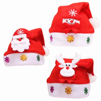 China Image 2021 Winter New Christmas Hat Elk Party Cute Santa Hat Santa Hat Factory Wholesale Warm Adult Retention for sale