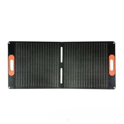 China Cargador de paneles solares de 18V 100W Paneles solares plegables ligeros para viajes al aire libre en venta