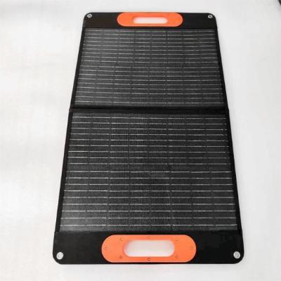 China 2 Folds Solar Panels Charger Foldable 60W Portable Solar Panel 166mmx166mm Cell for sale