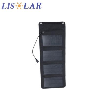 China 7W 4.7V Solar Panel Portable Chargers Lightweight Folding Solar Phone Charger for sale