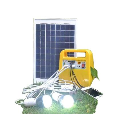 China Sistemas de iluminação solar DC 18V 200lm Controle remoto Gerador solar portátil pequeno à venda