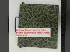 Outdoor Monocrystalline Solar Folding Bag Portable Solar Charger Waterproof