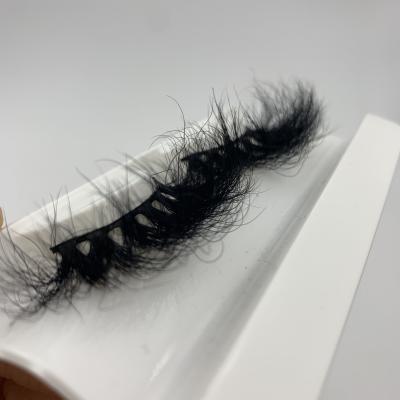 China Big and Beautiful Made Eyes 25mm Fluffy 5d Real Mink Hair Eyelashes Vendor Super 3d Curly 20mm Mink Lashes Custom Lash Box for sale