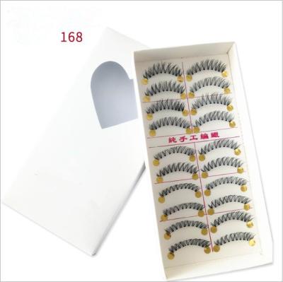 China Big and beautiful made eyes he13082a Ten pairs of handmade natural realistic eyelashes of false eyelashes for sale