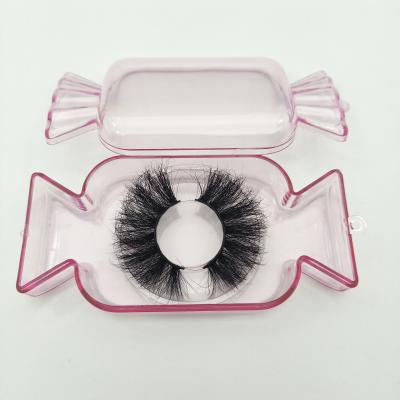 China Eyes Made Big and Beautiful Full Strip Lashes 25mm Mink Eyelash Wholesale Vendor Custom Fluffy False Eyelashes Private Label for sale