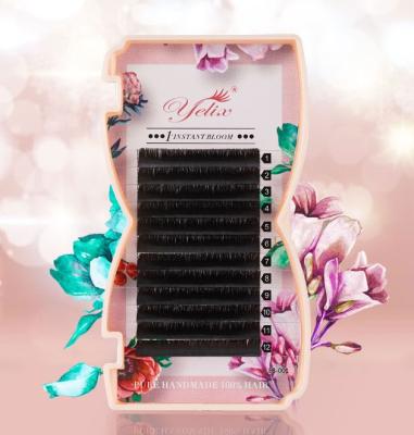 China Eyes made big and beautiful he40088a thickness 0.05 Fan Easy Blooming Eyelashes Magnetic Mink Lashes 0.03 B/CC/D Loop Eyelash Extensions for sale