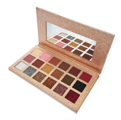 China Bright Colors Shining He40043a Private Label 18 Colors Eyeshadow Palette Hot Sale Cosmetics Makeup Wholesale for sale