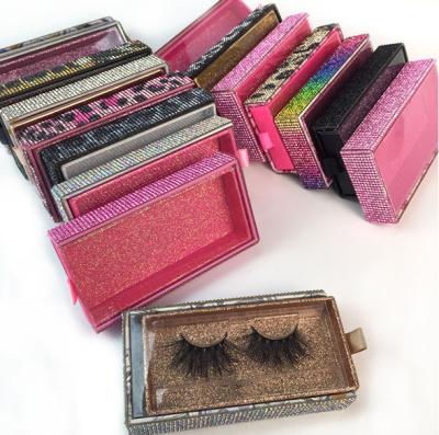 China Eyelash Packaging 2021 New Pull Out Window Lash Case Rectangular Lashes Box Mink Eyelashes And Eyelash Box Packaging for sale