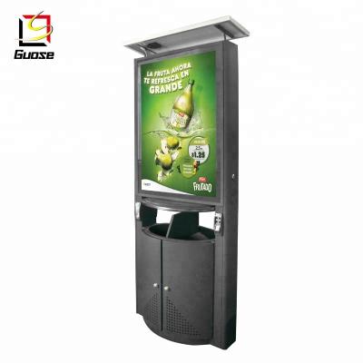 China Outdoor advertising wifi internet and usb charging bin with led light box for sale