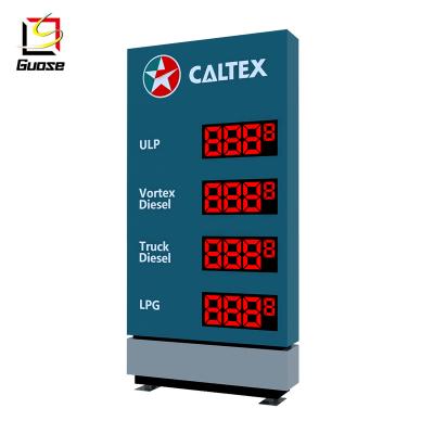 China Gas Station Steel Pylon Sign Board Advertising Pylon Billboard Signboard Petrol Station for sale