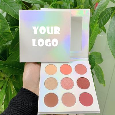 China Custom vegan vegan eyeshadow palette custom sombras de ojos 9 pan waterproof eyeshadow palette high pigmented for sale