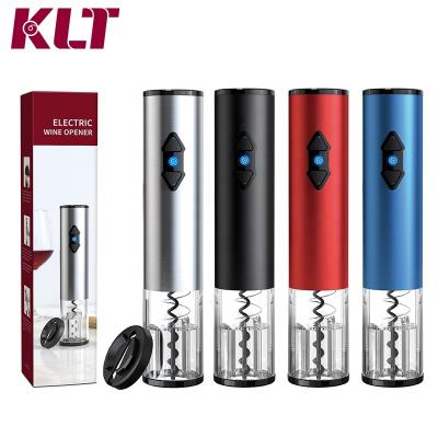 China KLT High Efficiency Viable Wine Corkscrew Cordless Electric Wine Corkscrew With Foil Cutter for sale