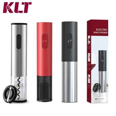 China KLT Promotional Smart Electric Stocked Wine Opener Bottle Opener Flashlight With Foil Cutter for sale