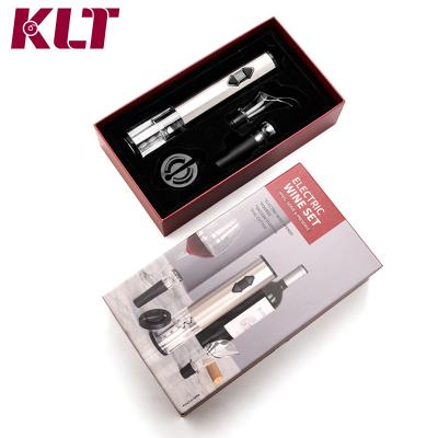 China Viable Electric Corkscrew Bottle Opener Battery Wine Opener Gift Set With Foil Cutter for sale