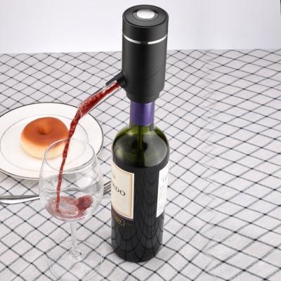 China Sustainable Wholesale Black Electric Food Grade Wine Aerator And Dispenser Stainless Steel Smart Wine Pourer for sale