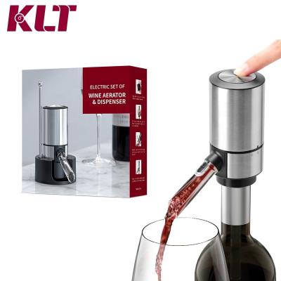 China Best Selling Fully Automatic Wine Aerator Pourer Stainless Steel Red Wine Aerator For Bartender Kit Bottle for sale