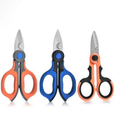 China For Cutting Filaments Stainless Steel Electric Scissors Fish Tape Electrical Wire Ethernet Cable Scissors for sale