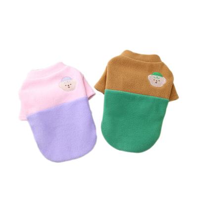 China New Sustainable Pet Clothes Small Dog Sweater Teddy Bears Dog Clothing In Warm Autumn And Winter for sale