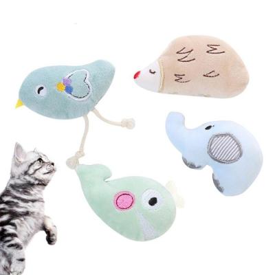 China Viable Cute Cartoon Toy Soft Plush Pet Chew Dog Toys Touch Point Cat Teeth Cleaning Toy for sale