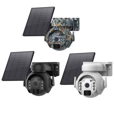 China Vandal-proof Home outdoor solar powered 3 million high-definition night vision full-color low-power monitor camera for sale