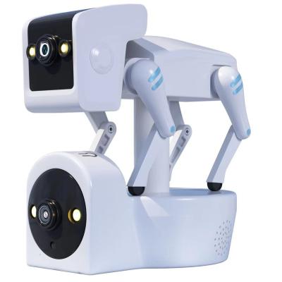 China Built-in Siren AI video app Binocular robot dog monitoring wif robot dog camera with screen mobile phone call baby security auto monitor for sale