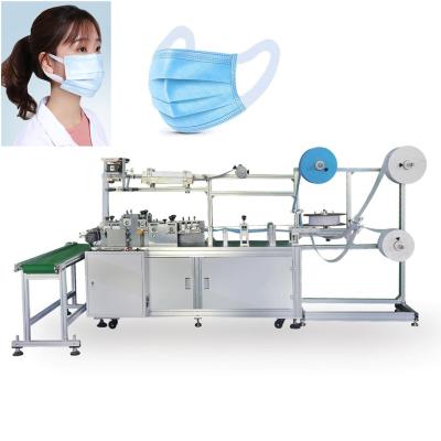 China High Speed ​​Planar Masks 400-500 Pcs / Min Elastic Fabric Flat Mask Making Machine for sale