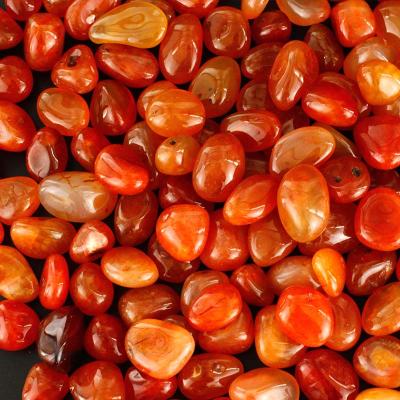 China China Wholesale High Quality Healing Crystals of Courage Stones Tumbled Carnelian Agate Stones for sale