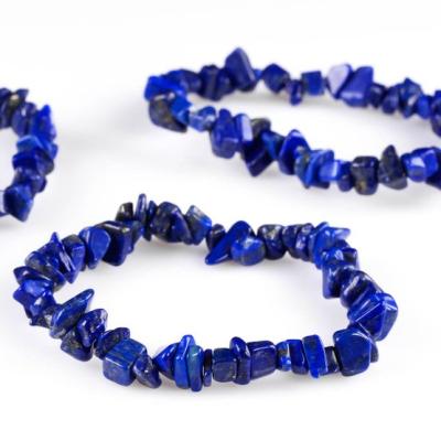 China Lazulite Crystal Gemstone Chips Bead Bracelet from Crystal Natural Healing Stone Lapis and Women Jewelry Wholesale for sale