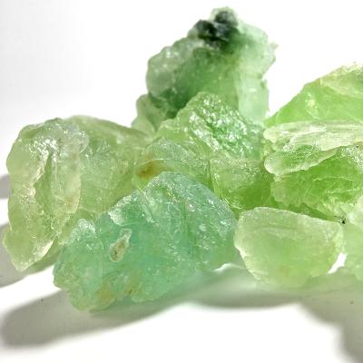 China Wholesale Natural Translucent Light Green Raw Fluorite Healing China Factory Price Rough Stones Crystals for sale