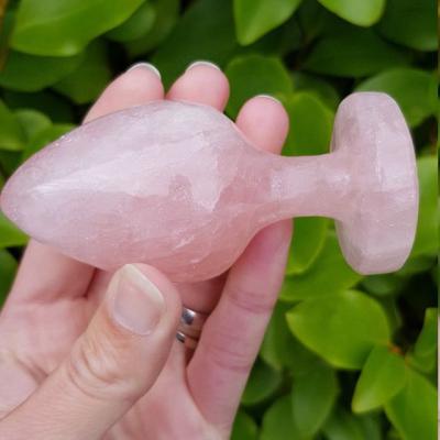 China China Wholesale Natural Crystal Dildos, Rose Quartz Anal Plugs, Crystal Penis for sale