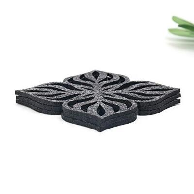 China Sustainable Wholesale Heat Insulation Felt Coaster for sale