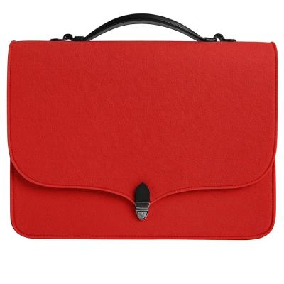 China Eco - Friendly Promotion Fancy High Performance Felt Fabric 17 Inch Laptop Bags For Men for sale