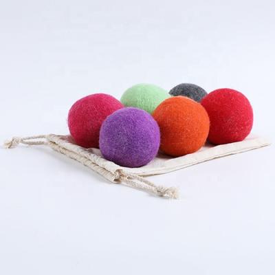 China Bulk wholesale Eco-friendly.reusable 6cm factory price durable wool dryer ball for sale