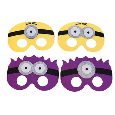 China Gifts Or For Party Decorations Custom Christmas Halloween Face Mask Cheap Felt And Rubber Band Superhero Masks Party For Kids for sale